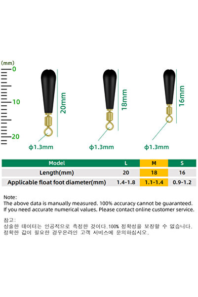 Choice ٥٠ قطعة مقاس متوسط، ٥٠ قطعة من معدات صيد الأسماك، عوامات صيد دوارة، مل...