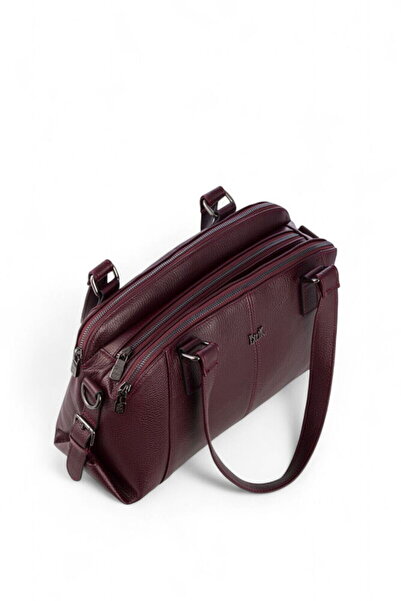 Bilik Deri Claret Red-Rölax Women's Shoulder Bag Blm 044