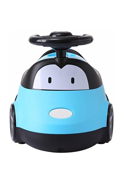 Flippy Children's Potty, 1+ years, Portable Car Design with Lid, Non-Toxic, Removable Bowl, Blue