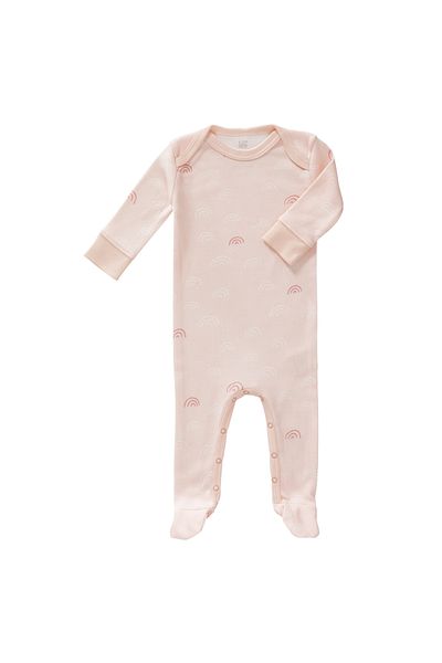 fresk Salopă pentru bebeluși cu botoșei din bumbac Rainbow Rose, 3-6 luni