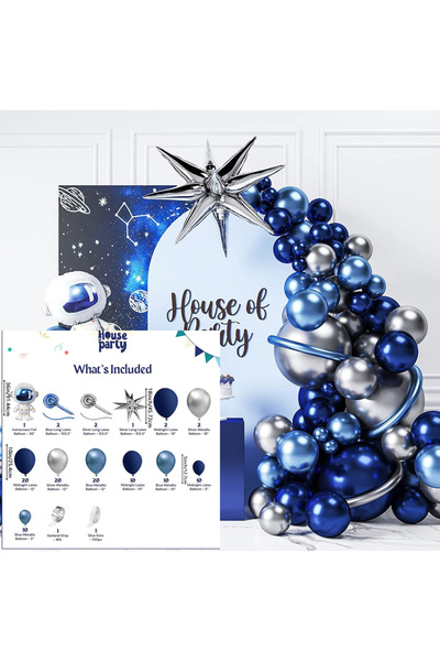 Choice مجموعة قوس البالونات متعددة الأغراض من رواد الفضاء، مكونة من 112 قطعة،...