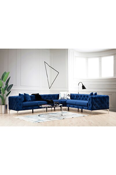 Vivense COMO KÖŞE KOLTUK, MAVİ, SAĞ KÖŞE