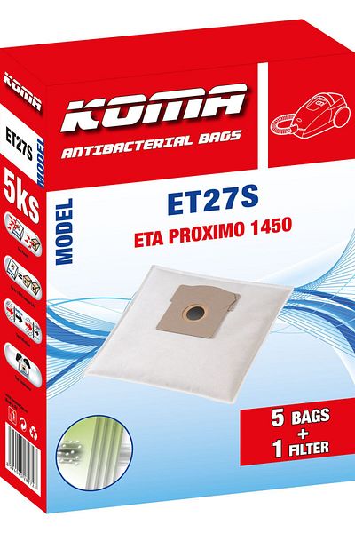 KOMA ET27S - Bags for ETA Proximo 1450 textile vacuum cleaner, 5pcs