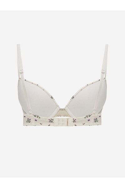 LC Waikiki LCW DREAM Sutien roz cu sârmă, fără căptușeală, cu flori
