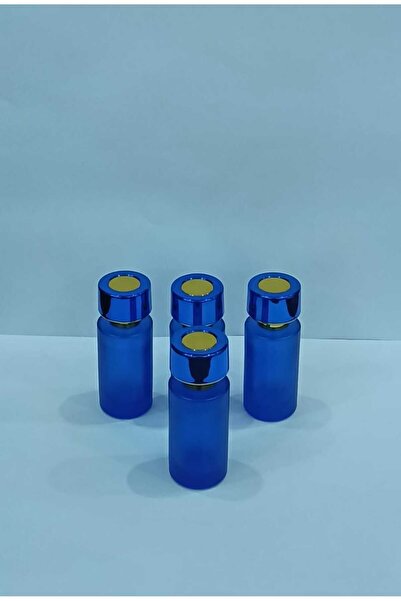 OEM Lüks Mavi Doldurulabilir Parfüm Şişesi 50 ml – 4'lü Set