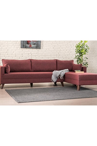 Vivense BELLA SOFT KÖŞE KOLTUK, BORDO, SOL KÖŞE