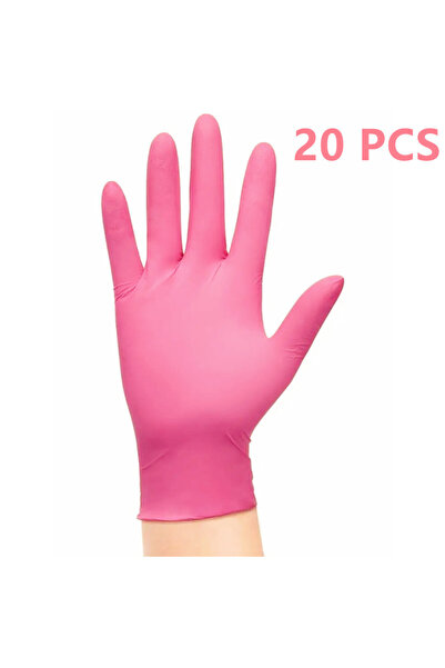 Choice قفازات النتريل الوردية S Rose Red 20 قطعة 20/50/100 قطعة قفازات النتري...