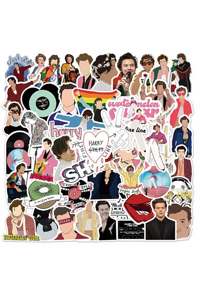 Choice 50PCS 50PCS British Singer Harry Style Graffiti Stickers Luggage Laptop Skateboard Waterproof Decora