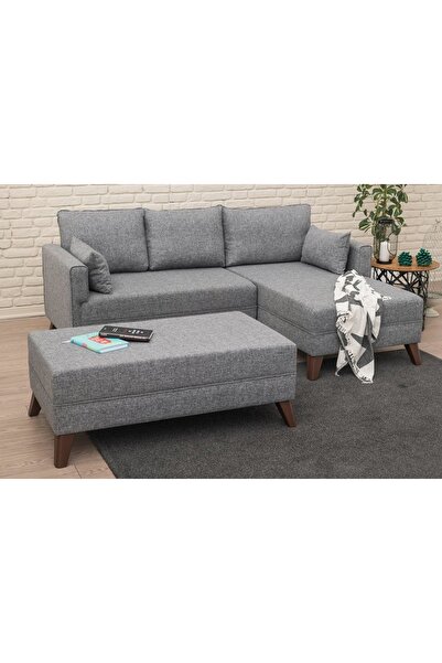 Vivense BELLA SOFT MİNİ KÖŞE KOLTUK, GRİ, SAĞ KÖŞE