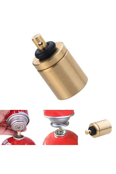 Choice Yellow 5 Pcs Outdoor Camping Gas Refill Adapters Stove Cylinder Butane Canister Tanks Portable Stove