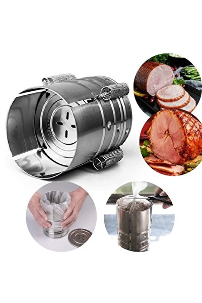 Royal Stainless Steel Press for Preparing Pressed Ham with Lid, Adjustable Dimensions, 15 x 15 x 18 cm, Si