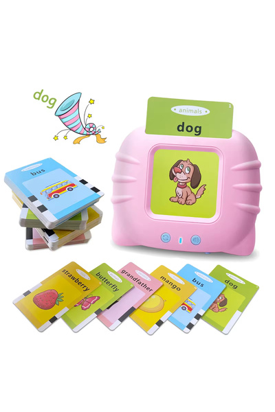 sallma Montessori educational toy for children, English word learning device with word reader