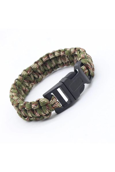 Choice سوار باراكورد أخضر مموه، قطعة واحدة، بطول 23 سم/9 بوصات، مصنوع من سبعة...