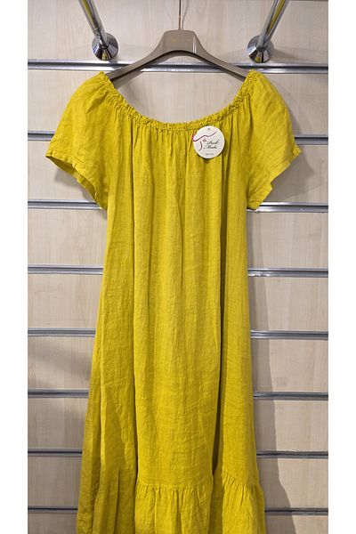 Park Moda Rochie din in italian Guler Gathered