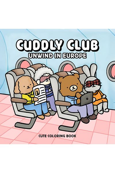 Choice MULTI CUDDLY CLUB Bold-easy Patterns Coloring Book for Adults Cute Drawing Book Perfect Gift for Par