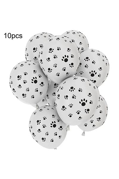 Choice 12INCH 10pcs 10/20pcs 12inch Dog Paws Print Party Balloons Kids 1st Birthday Decor Baby Shower Balls