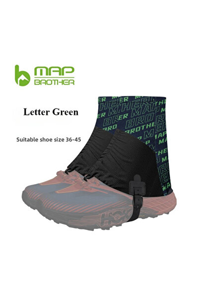 Choice Letter Green MAP BROTHER Outdoor F1001 High Running Trail Gaiters Prot...