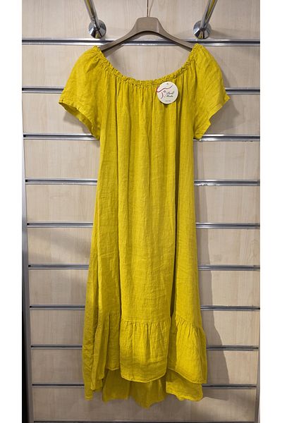 Park Moda Rochie din in italian Guler Gathered