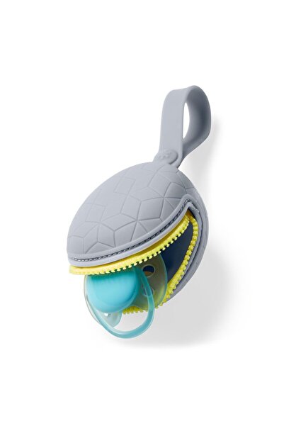 Skip Hop Pacifier holder, Skip Hop, Silicone, Grab&Go, BPA and phthalate free. For 2 pacifiers, Gray