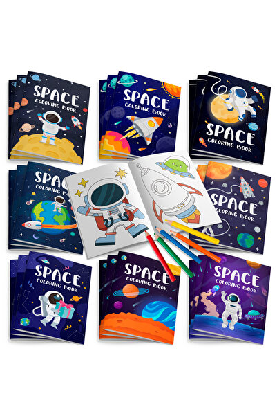 Choice كتب تلوين الفضاء بكميات كبيرة، 24 قطعة من كتب التلوين الصغيرة للفضاء ا...