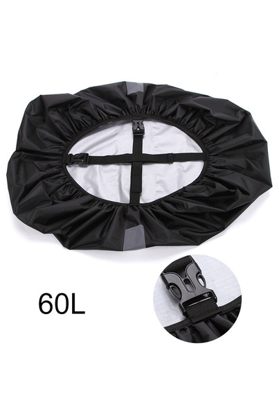 Choice غطاء واقي من المطر من قماش أكسفورد عاكس للسلامة الليلية سعة 60 لترًا من كوكوسي، قطعة واحدة، سعة 20-60 لترًا، حقيبة ظهر خارجية مقاومة للماء