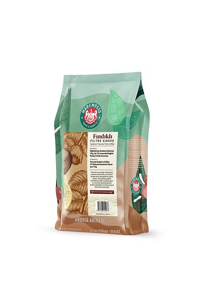 Mare Mosso Caffe ê Vendite Hazelnut Flavored Filter Coffee 250 Gr.
