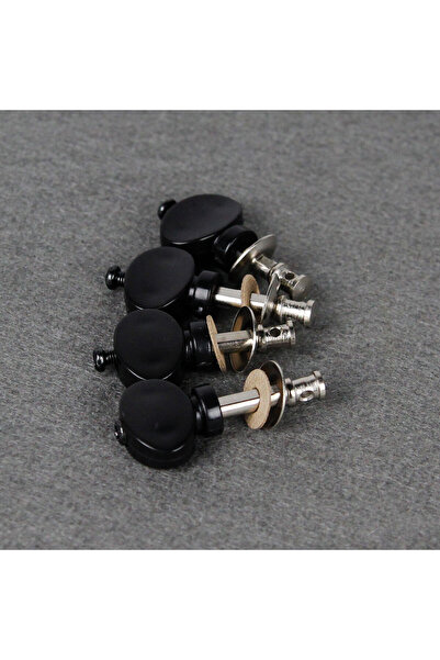 Choice1 4pcs black FLEOR 4PCS Ukulele Strings Tuning Pegs Pin Machines Tuners...