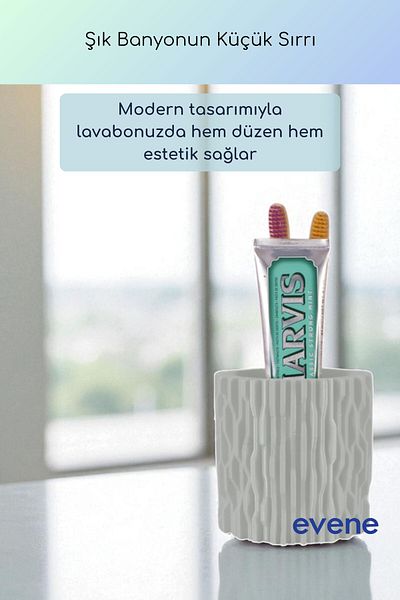 Evene Θήκη οδοντόβουρτσας Βάση οδοντόβουρτσας Βάση οδοντόβουρτσας Ανοιχτό γκρι Χρώμα Μοντέλο 78