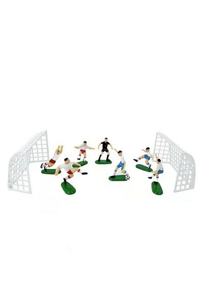 Choice 1 Set 9Pcs/Set Soccer Football Basketball Kids Cupcake Decoration Cake Topper Happy Birthday Baby C