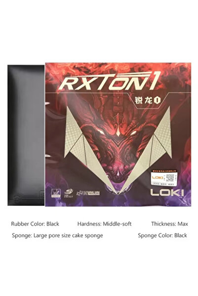 Choice Black Original LOKI RXTON 1 Table Tennis Rubber RXTON-1 Allround Spin Control Ping Pong Sponge Ping