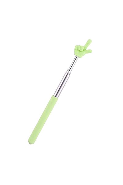 Choice Green 1pc Finger Shape Mini Pointer Stick 21~68cm Retractable Office and Educational Supplies Teachi