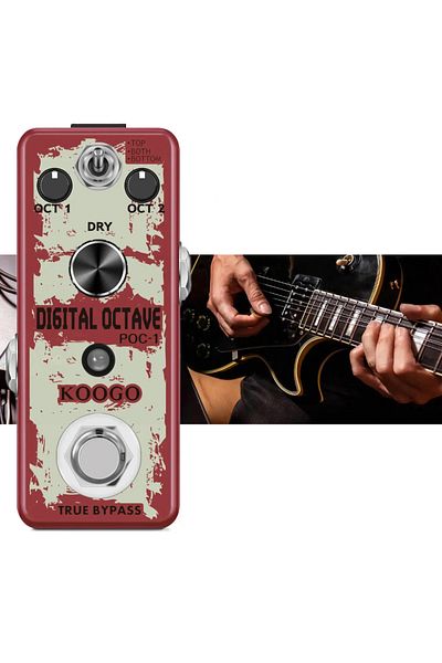 Choice Koogo Amuzik Pure Octave Guitar Pedal Octaver Digital Octpus 11 Kinds Combinations Classic Octaver M