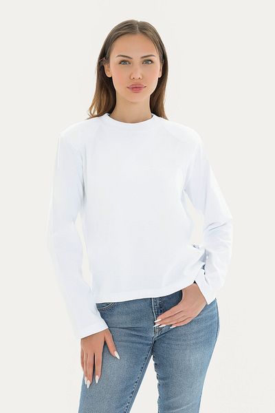 qanpaq Mecy - White Women's Snap Padded Long Sleeve Basic