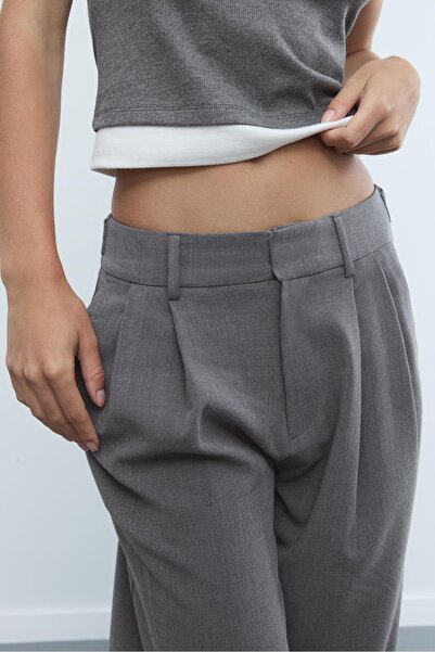 Stradivarius Super wide-leg adjustable trousers