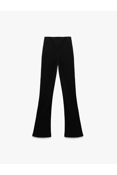 Koton High Waist Basic Flared Trousers