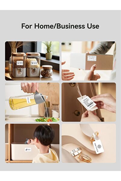 NiiMbot طابعة ملصقات حرارية محمولة B21 بدون حبر - تعمل مع أنظمة iOS وAndroid (أسود)