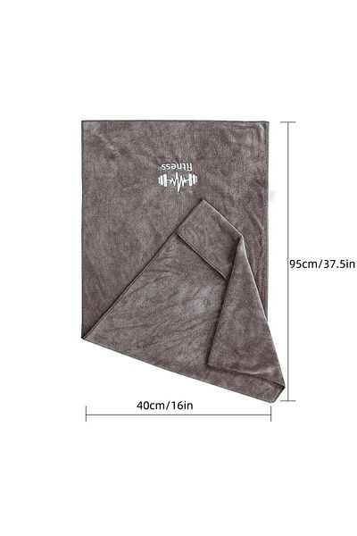 Choice 40x95cm Grey Fitness Towel for Sports Multifunctional Quick-Drying Towel Gym Equipment Sweat Pad Tow