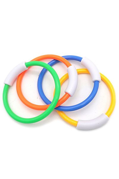 Choice 4 PCS Children Toy Diving Ring Toy Swimming Pool Training Ring Memory Diving, Dog Toy Pet toy Treasu