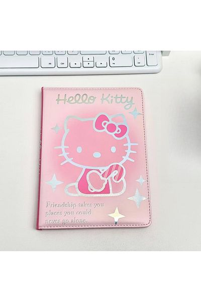 Miniso 1 Pcs Pink Hello Kitty Notebook Cute Aesthetic Journal Diary For Girls Students With Thick Colorful