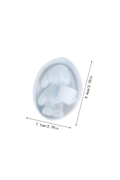 Choice 1pc mold Easter Flowers Bucket Rabbit Gypsum Ornament Silicone Molds DIY Concrete Home Holiday Decor