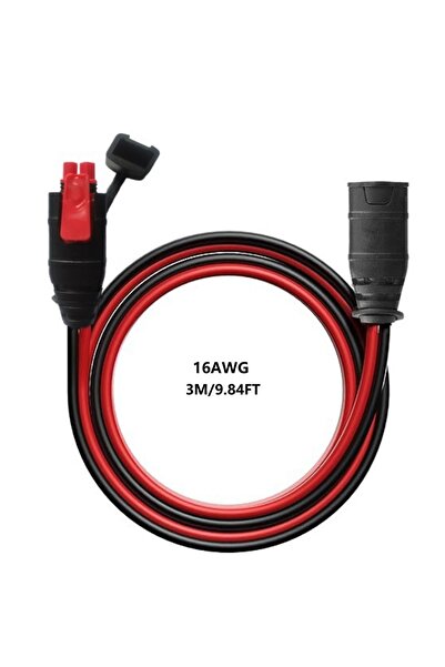 Choice 1 قطعة - 16AWG-9.84FT 1/2 قطعة مع كابل سيليكون M10 قابس سيارة موصل شحن...