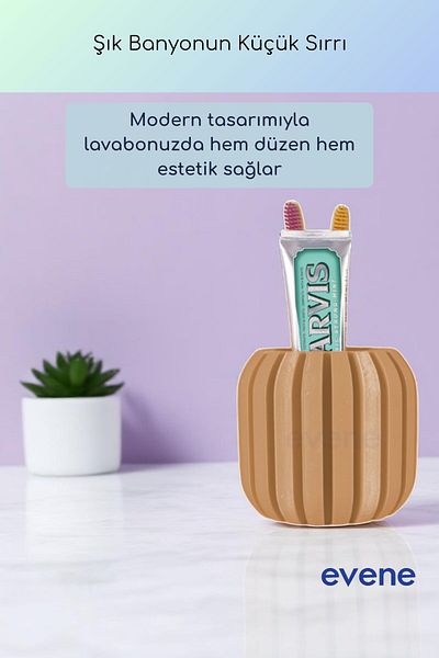 Evene Θήκη οδοντόβουρτσας Βάση οδοντόβουρτσας Βάση οδοντόβουρτσας Cappuccino Color Model 79