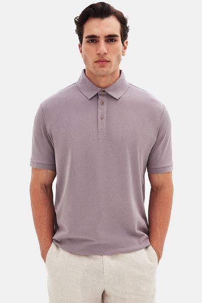 D'S Damat Μπλουζάκι Ds Damat Regular Fit Sorbet Pique με υφή
