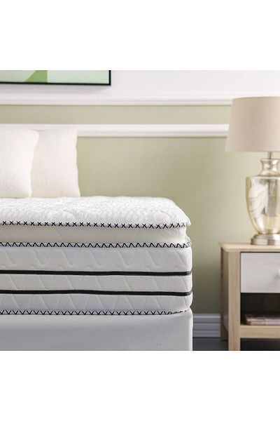 Danube Home Royal Pillow Top Bonnel Side Encased Mattress 180x200x30 cm | King Bed Mattress | Medium Firm Feel
