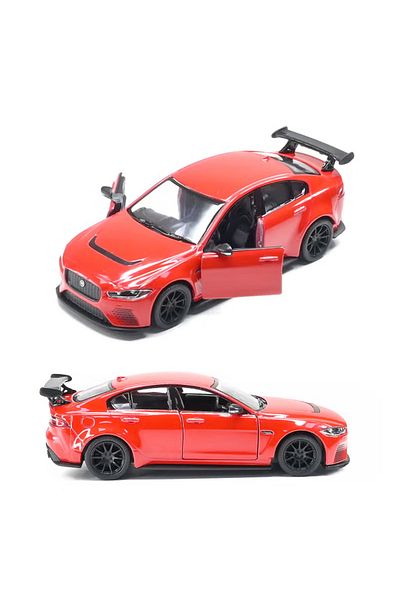Kinsmart Jaguar XE SV Project 8 Red 1:36 Officially Licensed Die-Cast Metal Model Car