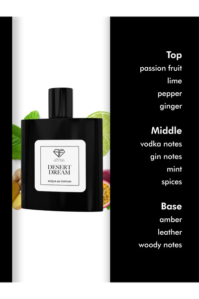 SAIF AL FARES Desert Dream Perfume for Men (Citrus, Leather) 80ML