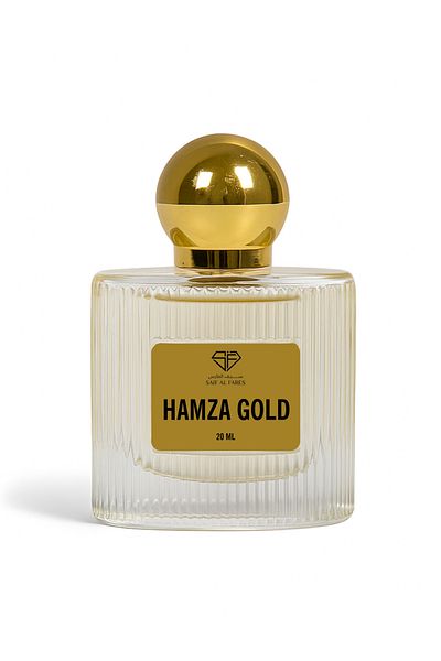 SAIF AL FARES Hamza Gold Attar Perfume Oil Roll On for Men & Women 20ml