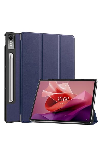 CLICK Husa pentru Lenovo Tab P12 12.7 2023/Lenovo Idea Tab Pro 12.7 2023, Smart, Microfibra, Blue