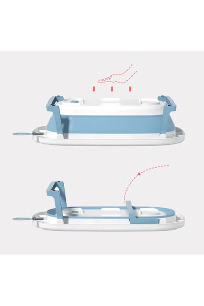 Fun Moment Foldable Baby Bathtub with Thermometer