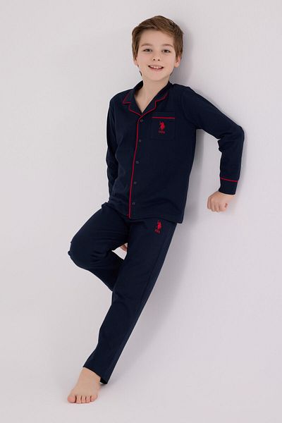 U.S. Polo Assn. U.S. Polo Assn Set de pijamale pentru băiat bleumarin
